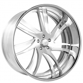 24" Snyper Forged Wheels Profile Brushed with Polished Accents Monoblock Forged Rims