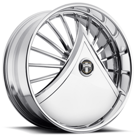 26" Dub Forged Wheels S601 Shokka Chrome Skirt Rims