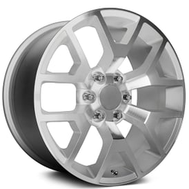 20" Performance Replicas Wheels PR169 Silver with Machined Spokes Rims