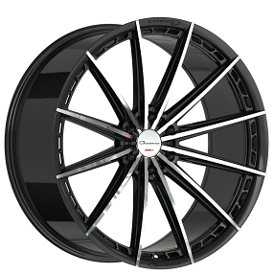24" Giovanna Wheels Alesanna 12 Gloss Black Machined Flow Formed Rims 