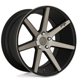20" Niche Wheels M150 Verona Black Machined with Dark Tint Rims 