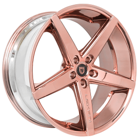 22" Lexani Wheels R-Four Custom Rose Gold over Chrome Rims 