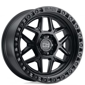 18" Black Rhino Wheels Kelso Matte Black with Black Bolts Off-Road Rims 