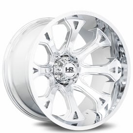 20" Hardrock Wheels H505 Bloodshot Xposed Chrome Off-Road Rims