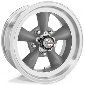 16" American Racing Wheels Vintage VN105 Torq Thrust D Torq Thrust Gray with Machined Lip Rims
