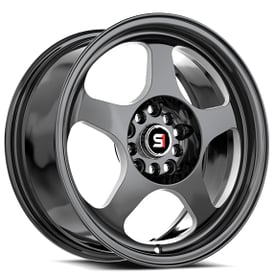 16" SPEC-1 Wheels SPT-36 Gloss Black with Milled Rims 