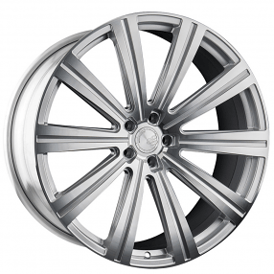 24" Avant Garde Wheels Vanguard Silver Machined Rims 