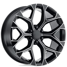 20" Performance Replicas Wheels PR176 Gloss Black Milled Rims