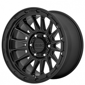 16" KMC Wheels KM542 Impact Satin Black Crossover Rims