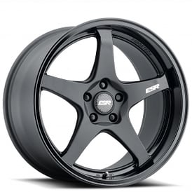 19" ESR Wheels AP5 Matte Black with Gloss Black Lip Rotary Forged Rims