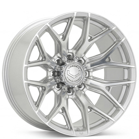 24" Vossen Wheels HF6-4 Silver Polished Off-Road 8-Lugs Rims