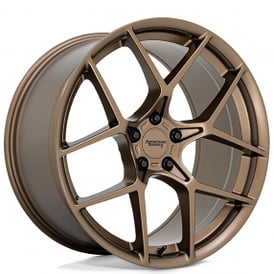 20" Staggered American Racing Wheels Modern AR924 Crossfire Matte Bronze Rims