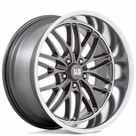 22" U.S. Mags Wheels Santa Cruz U139 Anthracite with Diamond Cut Lip Rims