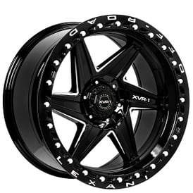 18" XVR-1 Off-Road Wheels Karma Gloss Black Milled Rims