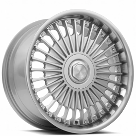 22" Staggered MRR Wheels VP4 Gloss Silver with Machined Face Rims