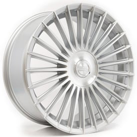 22" Select Precision Alloys Wheels S103 Bristol Gloss Silver Machined Rims 