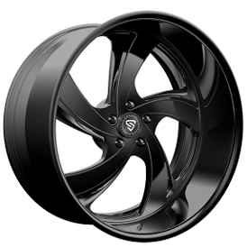 22" Snyper Forged Wheels Maxxim Full Black Monoblock Forged Rims 
