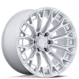 18" Fuel Wheels FC882 Trax Gloss Silver with Machined Face Off-Road Rims