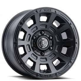 17" ICON Alloys Wheels Thrust Satin Black Off-Road Rims   