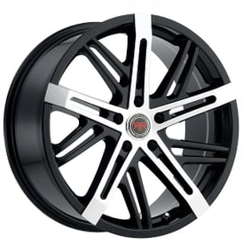 20" Revolution Racing Wheels RR19 Black Machined Rims
