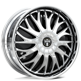 24" Dub Forged Wheels S833 Trikk Chrome Spinner Rims