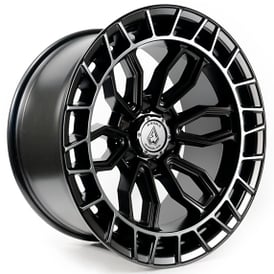 17" Arena Wheel Co A102 Recon Satin Black Off-Road Rims   