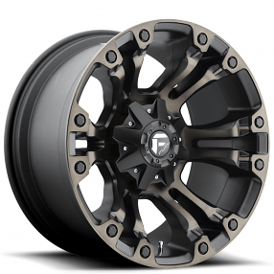 18" Fuel Wheels D569 Vapor Black Machined with Dark Tint Crossover Rims