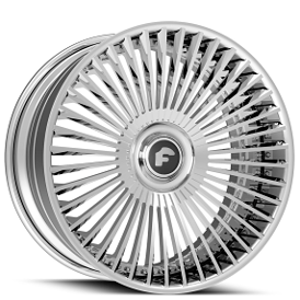 21" Forgiato Wheels Trimestre-ECL Chrome XL Floating Cap Forged Rims 
