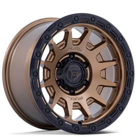 18" Fuel Wheels FC884 Fortress Matte Bronze with Gloss Black Lip Off-Road Rims