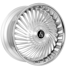 24" Artis Wheels Juicy-XL Brushed Silver with SS Lip Rims