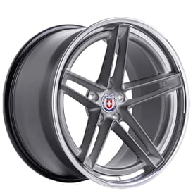 21" HRE Wheels G-Code Polished Dark Clear Center with Polished Clear Outer and Inner Forged Rims