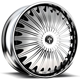 26" Dub Forged Wheels S723 Boogee Chrome Spinner Rims