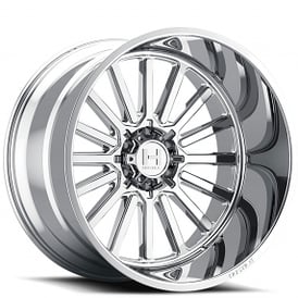 22" Hostile Wheels H127 Titan Chrome Off-Road Rims