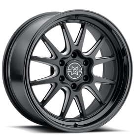 22" Method Wheels 802 Raised Double Black Milled Off-Road Rims