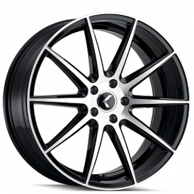 18" Kraze Wheels 194 Cosmos Gloss Black Machined Rims