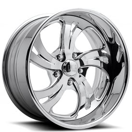 18" U.S. Mags Forged Wheels Kompressor 5 US451 Polished with Clear Coat Tuckin Series Rims 