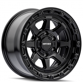 17" Mayhem Wheels 8306 Ridgeline Satin Black Off-Road Rims