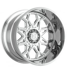 22" Hostile Wheels H132 Anvil Chrome Off-Road Rims