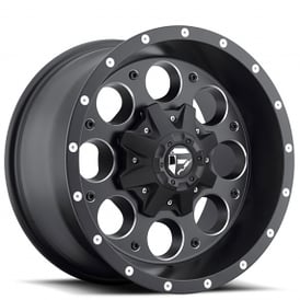 17" Fuel Wheels D525 Revolver Matte Black Milled Crossover Rims