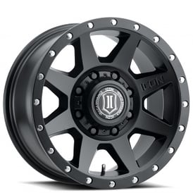 17" ICON Alloys Wheels Rebound HD Satin Black Off-Road Rims