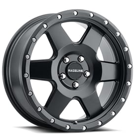 18" Raceline Wheels 946B Boost Satin Black Crossover Rims