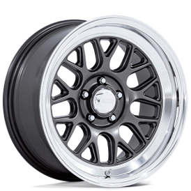 20" American Racing Wheels Vintage VN516 G-Force Matte Anthracite with Diamond Cut Lip Rims