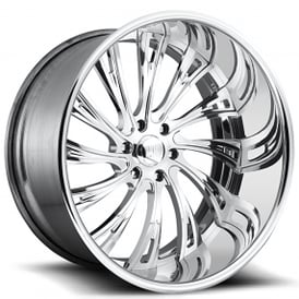 22" U.S. Mags Forged Wheels Slasher 6 US708 Polished Tuckin Series Rims
