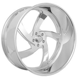 24" Snyper Forged Wheels Force High Polished Monoblock Forged Rims 