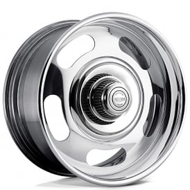 18" American Racing Wheels Vintage VN327 Rally Two-Piece Chrome Center with Polished Barrel Rims