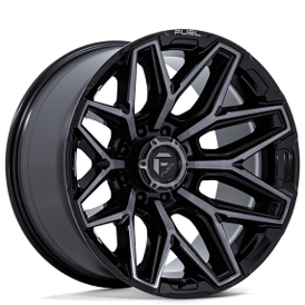 22" Fuel Wheels FC854 Flux 8 Gloss Black Brushed with Gray Tint Off-Road Rims