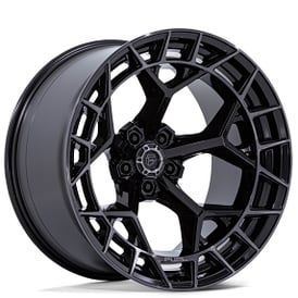 22" Fuel Wheels FC873 Charger Gloss Black Brushed Face with Dark Tint 5-Lug Off-Road Rims