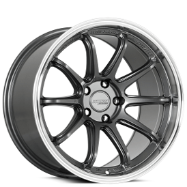 18" Katana Racing Wheels HR06 Gloss Gunmetal with Machined Lip Flow Formed Rims