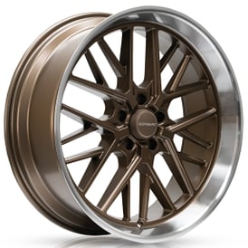 22" Corsart Wheels R504 Kingpin Matte Bronze with Diamond Cut Lip Rims 