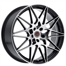 20" Revolution Racing Wheels RR11 Black Machined Rims